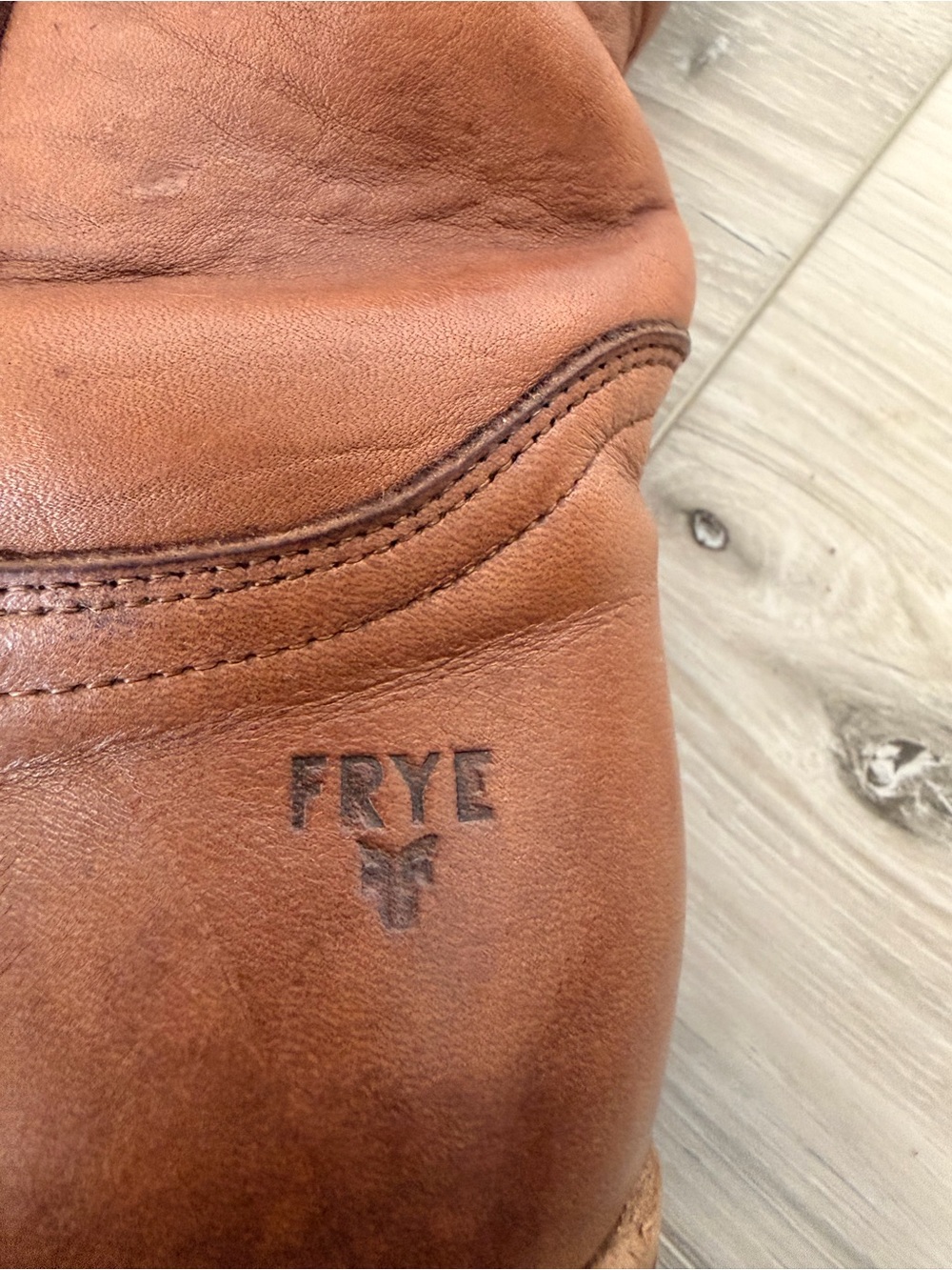 Vintage Frye 6628 Made USA Brown Leather Tall Riding Boots Women’s 7B - Picture 5 of 13